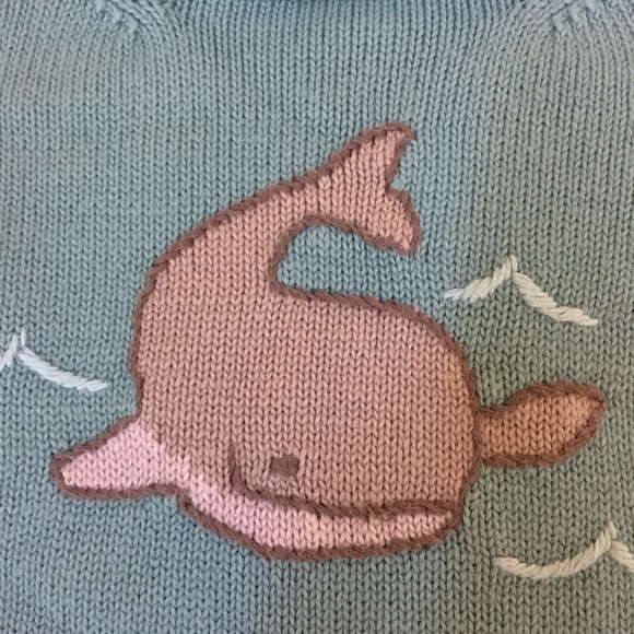 Janie and Jack whale sweater - Picture 2 of 5